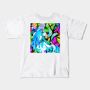 Horses and Butterflies Kids T-Shirt